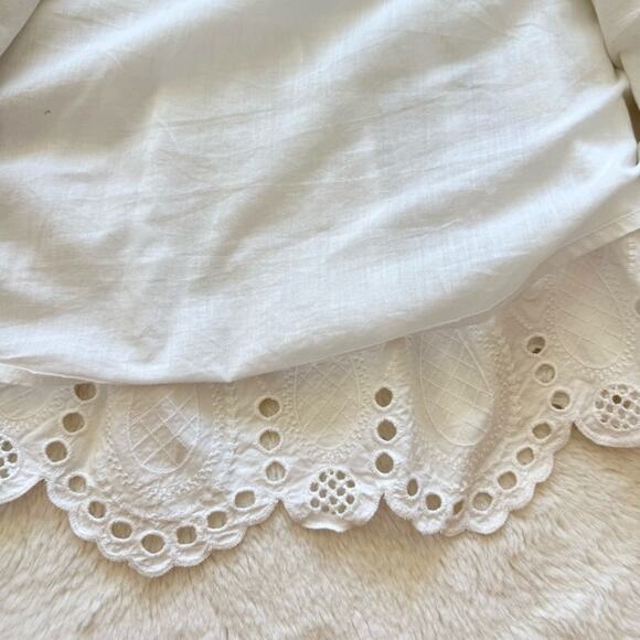 Veronica Beard women white cotton layette dress size 4US - Picture 11 of 12